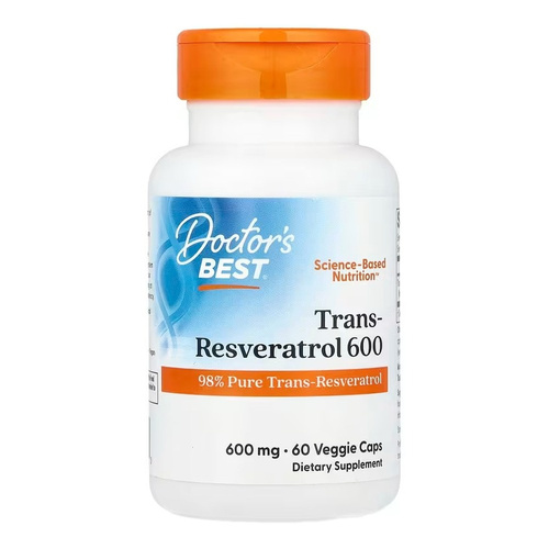 Doctor's Best Trans-resweratrol 600, 600mg Kapsułki 60 kapsułek
