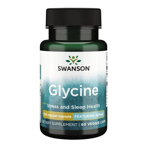 Swanson Glycine 500mg 60 Vcapsules