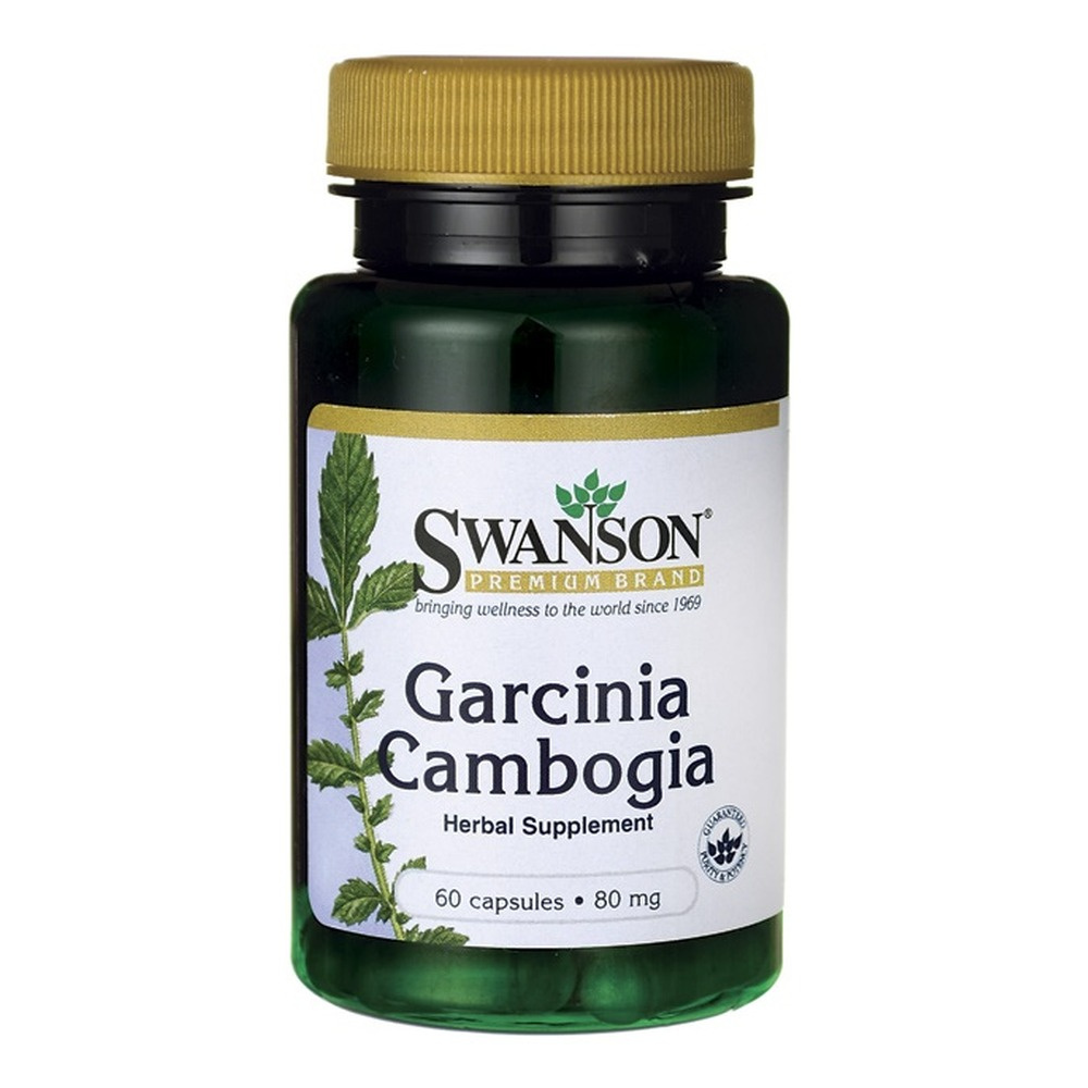 Swanson Garcinia Cambogia 5:1 Extract 80mg Tamaryndowiec Malabarski 60 Kapsułek