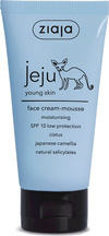Ziaja Jeju Young Skin Biały Mus do Twarzy SPF10 dla Skóry Tłustej i Problematycznej na Dzień 50ml