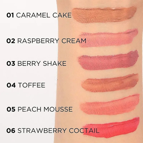 Eveline Variete Innovative Liquid Satin Matt Lipstick 02 Raspberry Cream 4.5ml