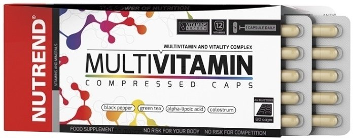 Nutrend MultiVitamin Compressed Caps Kompleks Witamin dla Sportowców 60 Kapsułek