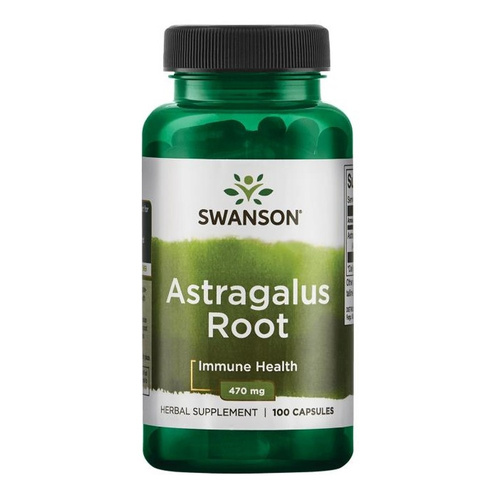 Swanson Astragalus Root 470mg Supports Immunity & Circulatory System 100 Capsules
