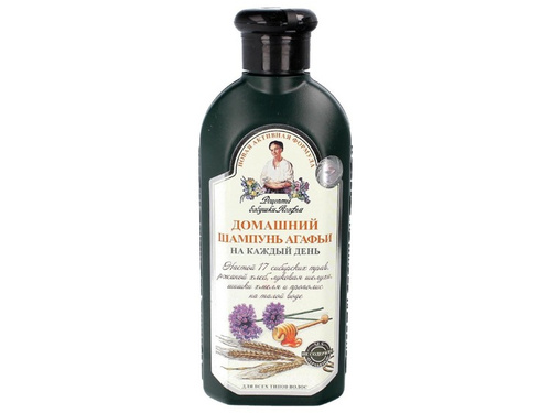 AGAFIA Siberian Home Herbal Shampoo, Daily for all hair types 350ml - 8629