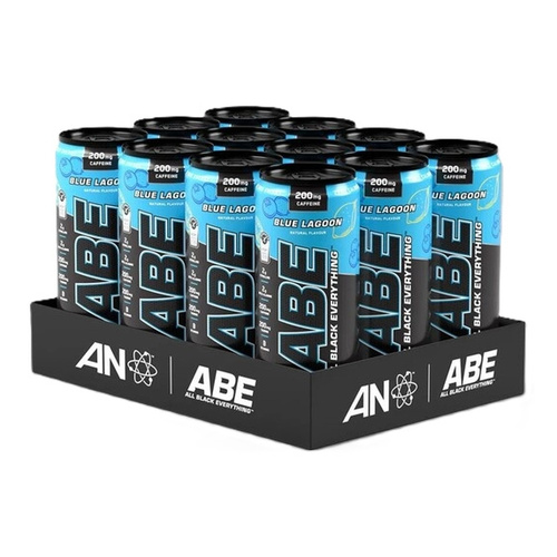 Applied Nutrition ABE Energy + Performance Pre-Workout Energy Drink Can Blue Lagoon 12 x 330 ml
