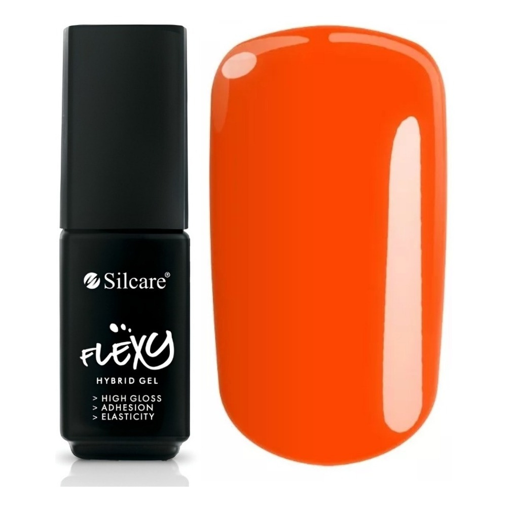 Silcare Flexy UV/LED Hybrid Nail Polish 123 Neon Orange 4.5g