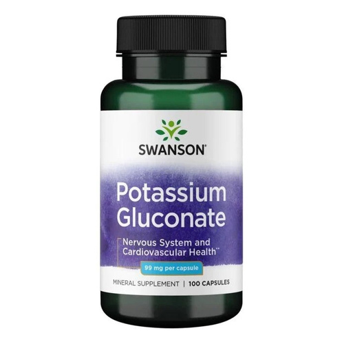 Swanson Potassium Gluconate 99mg 100 Capsules