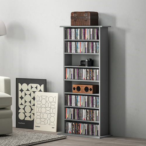 HOMCOM 360 CD Storage Unit - Grey