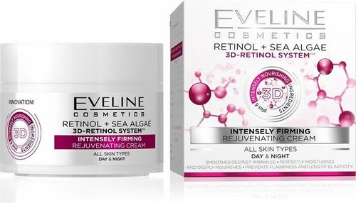 Eveline Retinol Sea Alge 3D-Retinol System Intensywnie Ujędrniający Krem na Dzień i na Noc 50ml