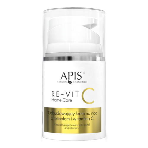Apis Re-Vit C Home Care Odbudowujący Krem na Noc z Witaminą C i Retinolem dla Skóry Szarej Pozbawionej Blasku 50ml