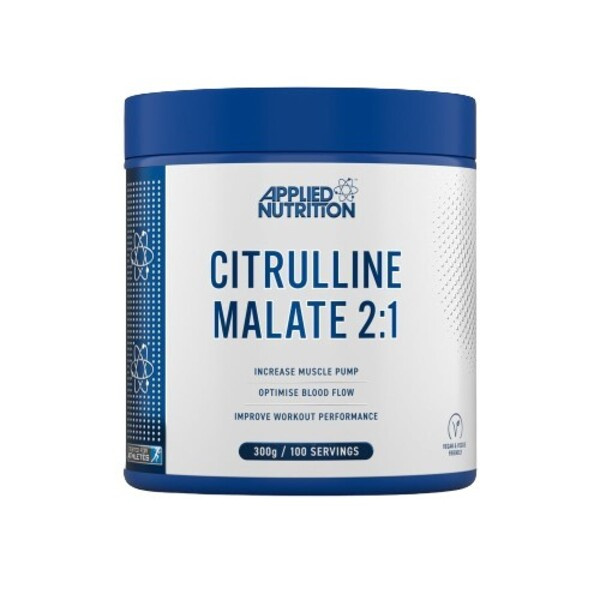 Applied Nutrition Jabłczan Cytruliny 2:1 Booster Tlenku Azotu w Proszku Na Pompę Mięśniową i Wydajność 300g