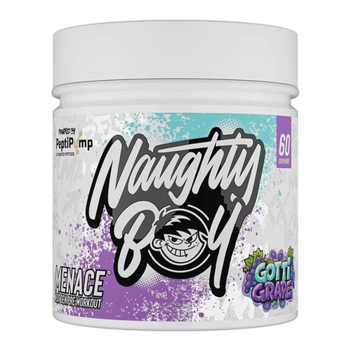 Naughty Boy Menace V2 Gotti Grape Pre-Workout Supplement for Energy Pump and Focus 420g