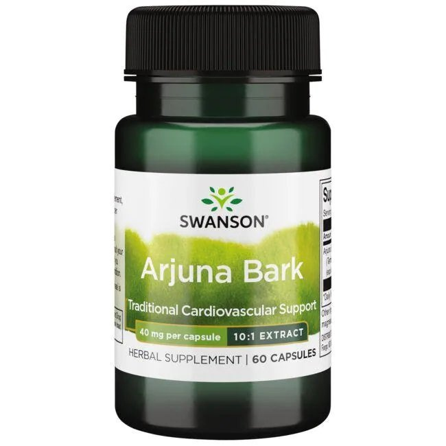 Swanson Arjuna Bark 10:1 Extract 40mg 60 Capsules