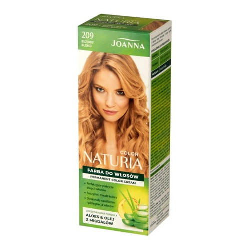Joanna Naturia Permanent Hair Color Dye Care Shine No. 209 Beige Blonde 100ml