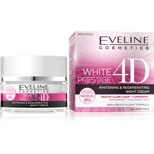 Eveline White Prestige 4D Intensywnie Wybielający Krem na Noc 50ml