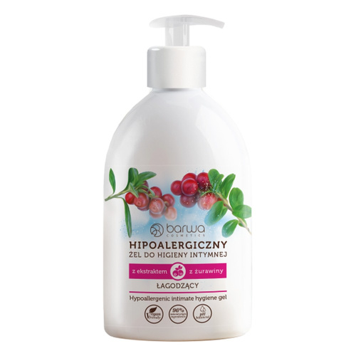 Barwa Hypoallergenic Soothing Intimate Hygiene Gel with Cranberry Extract 500ml