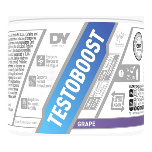 Dorian Yates Testoboost Multi-Ingredient Sports Supplement, Grape 270g