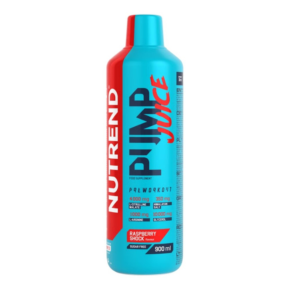 Nutrend Pump Juice Pre-Workout Liquid Raspberry Shock 900ml