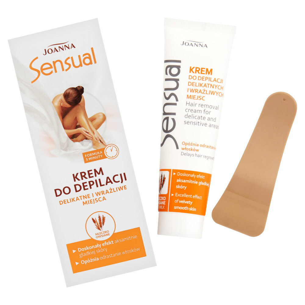 Joanna Sensual Depilatory Oat Milk Depilatory Cream for Sensitive Areas 100g