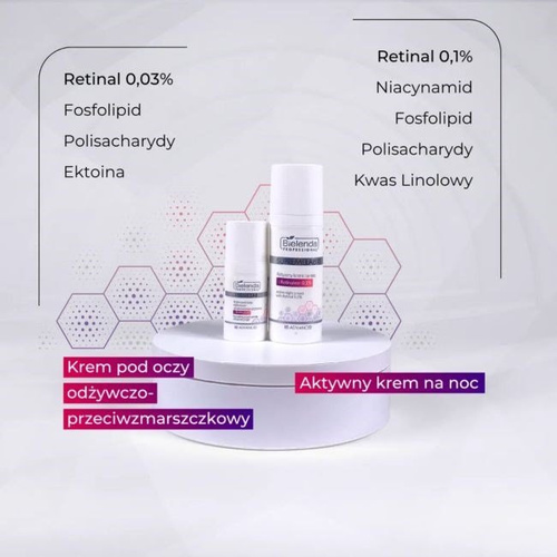 Bielenda Professional SupremeLab Re-Advanced Active Night Cream with Retinal 0.1% for All Skin Types 50ml
