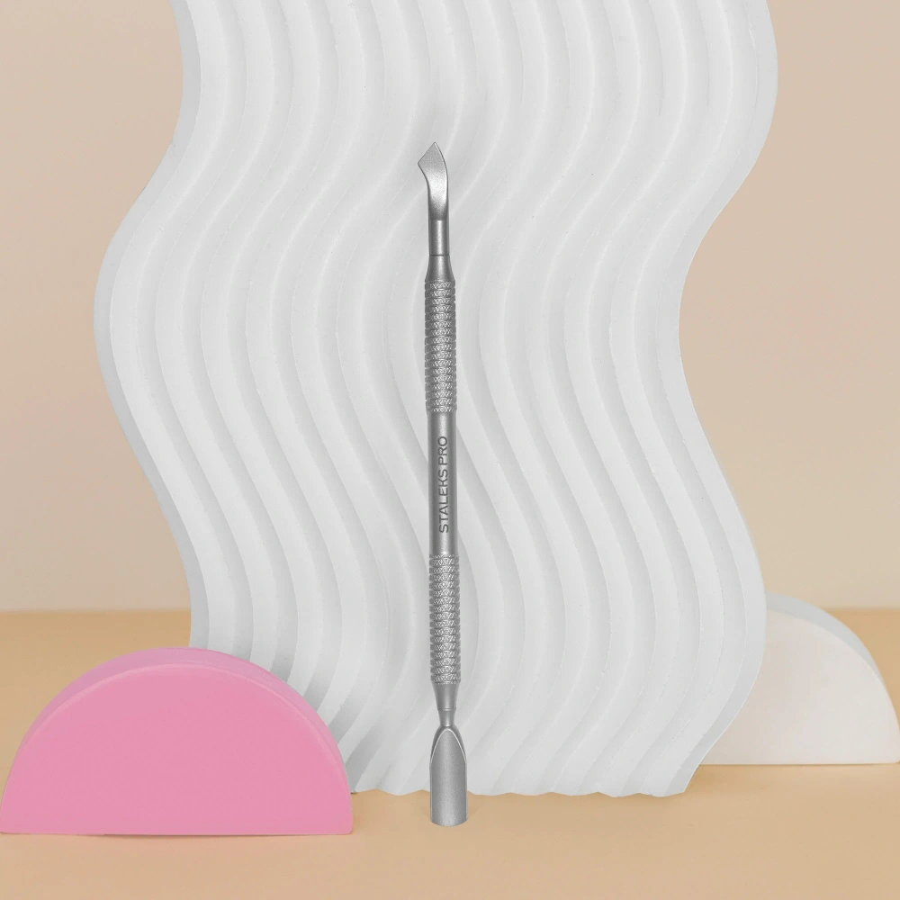 Staleks Pro Smart 50 Type 6 Manicure Pusher Rounded Narrow Pusher And Bent Blade 135mm