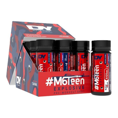 Dorian Yates #M6Teen Explosive Pre-Workout Shot Blueberry Flavour 12 x 60ml