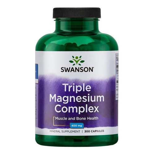 Swanson Triple Magnesium Complex 400mg 300 Capsules