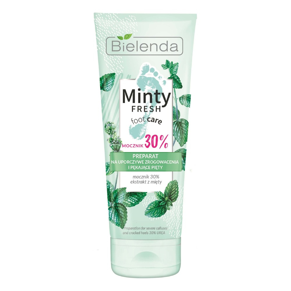 Bielenda Minty Fresh Foot Care Preparation for Persistent Calluses and Cracked Heels 75ml
