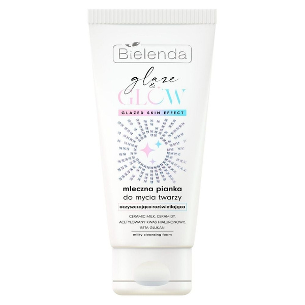 Bielenda Glaze & Glow Mleczna Pianka Do Mycia Twarzy 135g