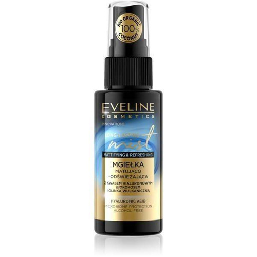 Eveline Make-Up Long-Lasting Mist Matująca i Odświeżająca Mgiełka z Kokosem 50ml