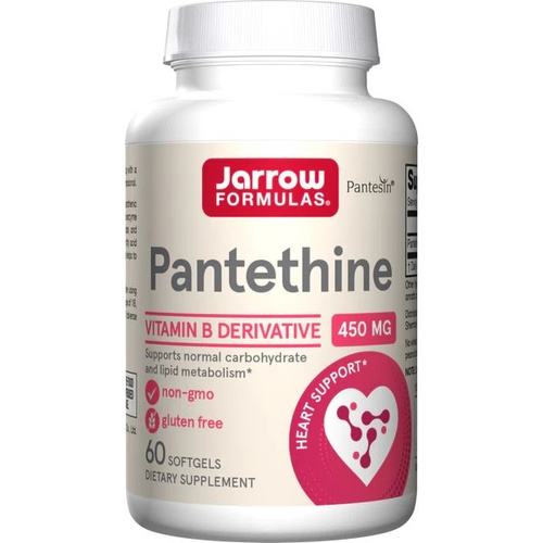 Jarrow Formulas Pantethine 450mg for Lipid Metabolism Support 60 Softgels