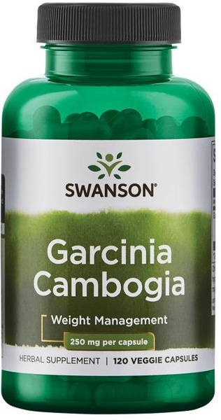 Swanson Garcinia Cambogia 250mg Tamaryndowiec Malabarski 120 Kapsułek