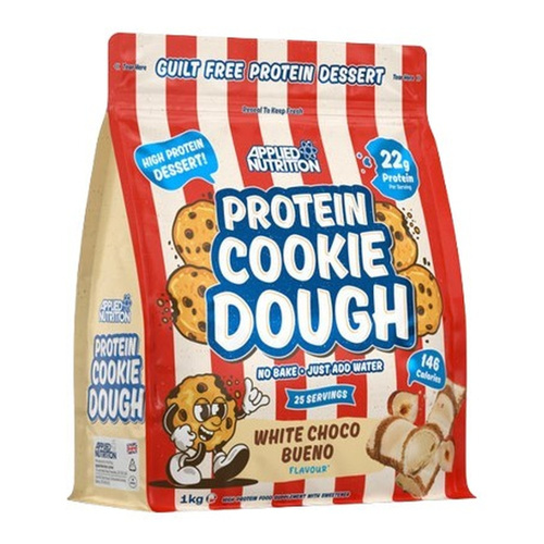 Applied Nutrition Protein Cookie Dough Deser Białkowy White Choco Bueno Na Masę Mięśniową 1000g