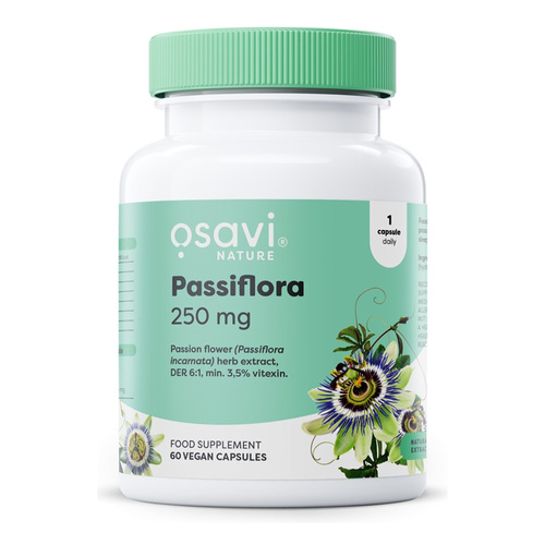 Osavi Passiflora 250mg for Relaxation and Calmness 60 Vegan Caps
