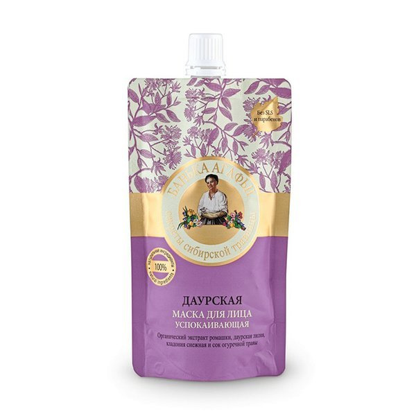 Grandma AGAFIA Daurska face mask, cares for tired & sensitive skin, 100ml 1299