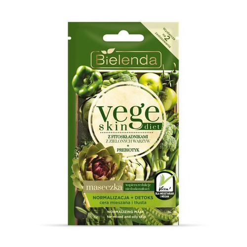 BIELENDA Vege Skin Diet Maseczka Normalizacja + Detoks, cera mieszana i tłusta