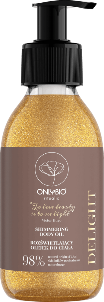 OnlyBio Ritualia Delight Rozświetlający Olejek do Ciała z Wegańską Formułą 150ml