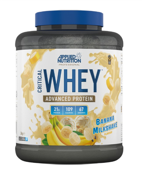 Applied Nutrition Critical Whey Protein Banana Milkshake for Muscle Growth and Recovery 2000g