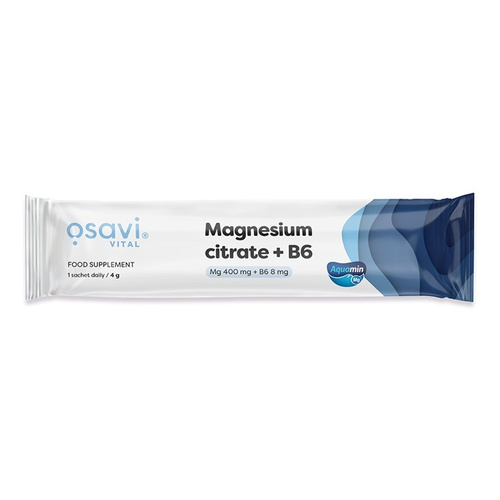 Osavi Magnesium Citrate + B6 in Powder For Muscles and Energy 4g