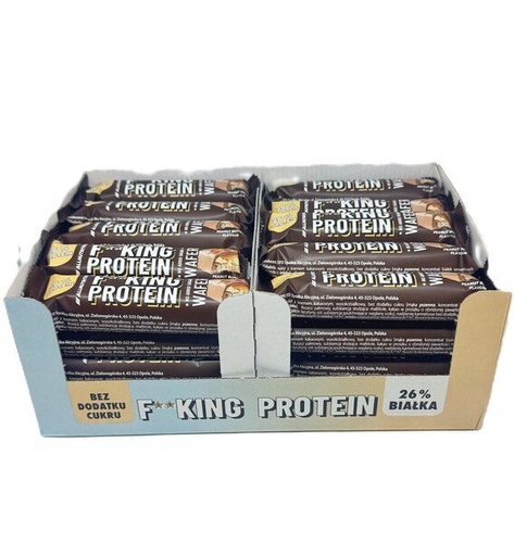 Allnutrition Fitking Protein Wafer Peanut Butter Proteinowy Batonik 40x39g