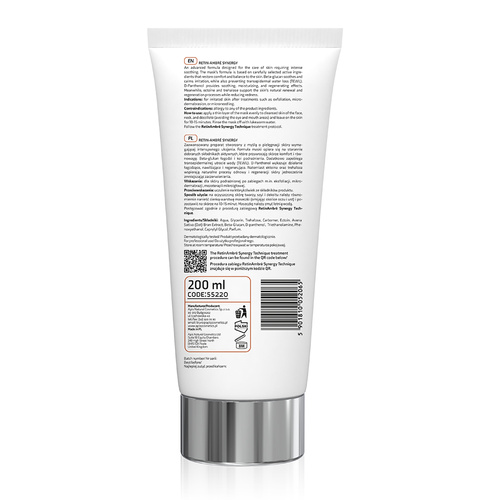 Apis Professional Retin Ambre Synergy Łagodząca Maska z Beta-Glukanem i Ektoiną dla Skóry Podrażnionej 200ml