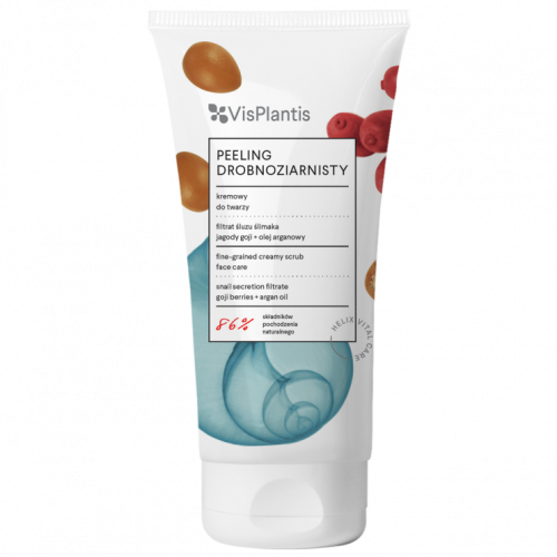 VIS PLANTIS peeling do twarzy drobnoziarnisty, z filtratem śluzu ślimaka 75ml