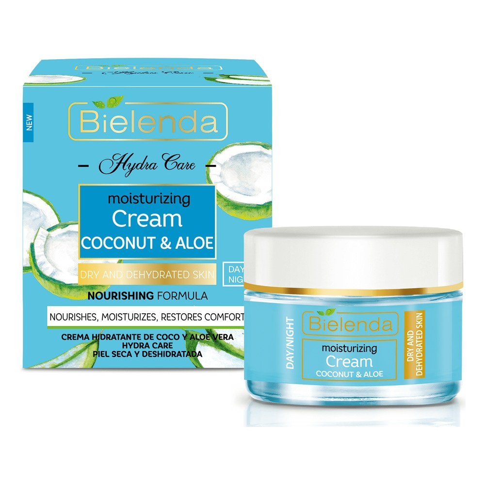 Bielenda Hyfra Care Moisturizing Face Cream with Coconut & Aloe Dry Skin 50ml