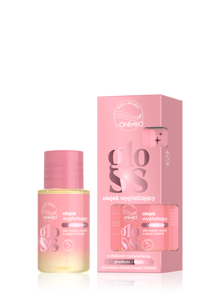 OnlyBio Hair in Balance Gloss Olejek Wygładzający z Efektem Rozświetlenia 20ml