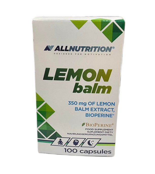 Allnutrition Lemon Balm 350mg Ekstrakt z Melisy Lekarskiej 100 Kapsułek