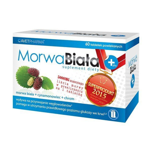 White mulberry leaf extract MORWA Biala Plus 60x