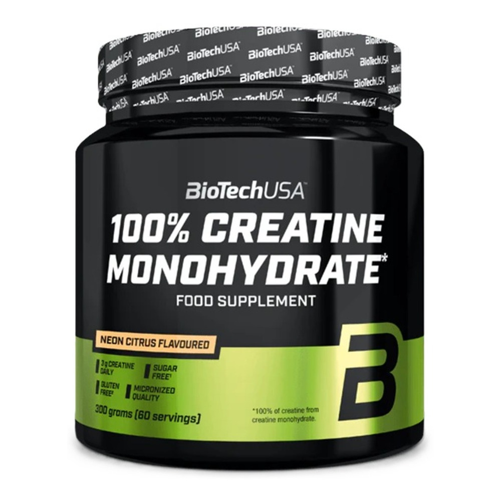 BioTechUSA 100% Monohydrat kreatyny, Neon Citrus 300g