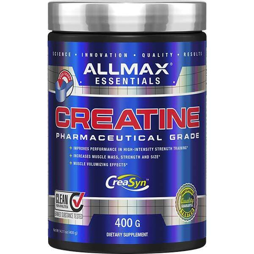 AllMax Nutrition Kreatyna Farmaceutycznej Jakości Monohydrat w Proszku na Wzrost Mięśni i Siły 400g