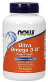 Now Foods Ultra Omega 3-D with Vitamin D-3 Supports Immunity and Brain Function 90 Capsules