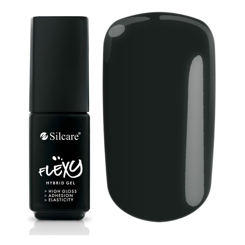 Silcare Flexy UV/LED Hybrid Nail Polish 60 Black Pearl 4.5g